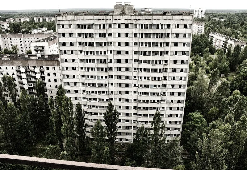 Dawne budynki mieszkalne, Czarnobyl Dawne budynki mieszkalne, Czarnobyl