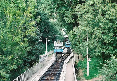 Funikular - popularny środek transportu w Kijowie