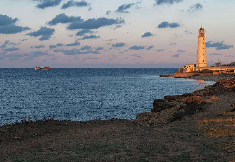 Ukraina | Latarnia morska na przylądku Tarchankut Ukraina | Latarnia morska na przylądku Tarchankut