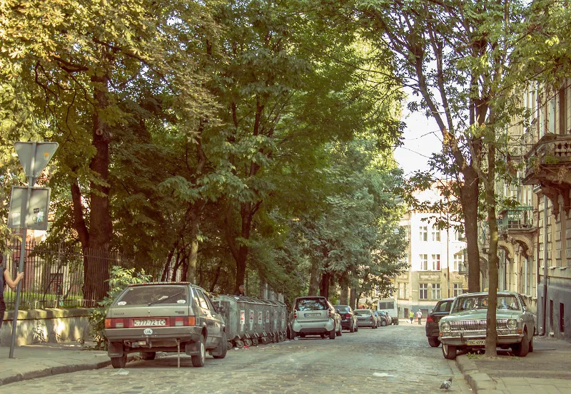 Urokliwa uliczka Kijowa Urokliwa uliczka Kijowa