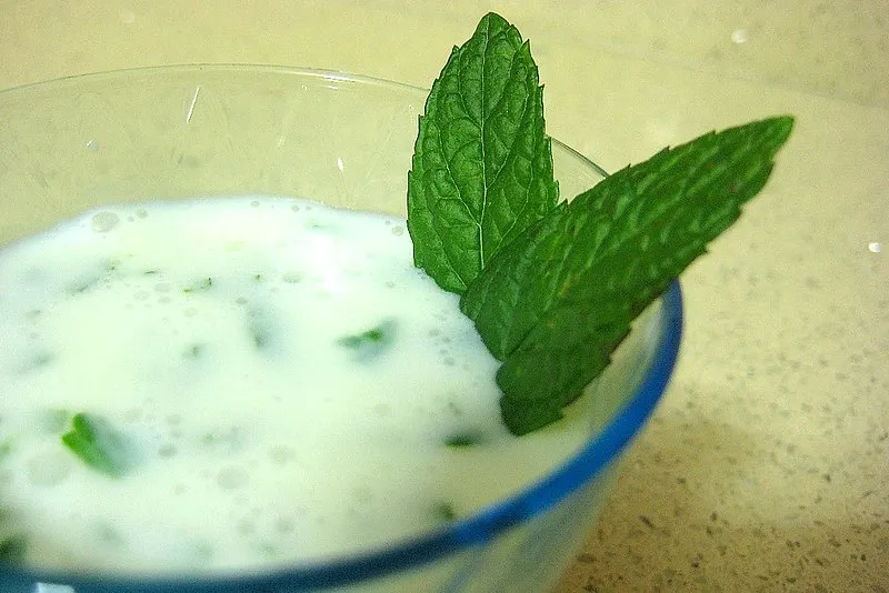 Turcja | Domowy ayran z dodatkiem świeżej mięty