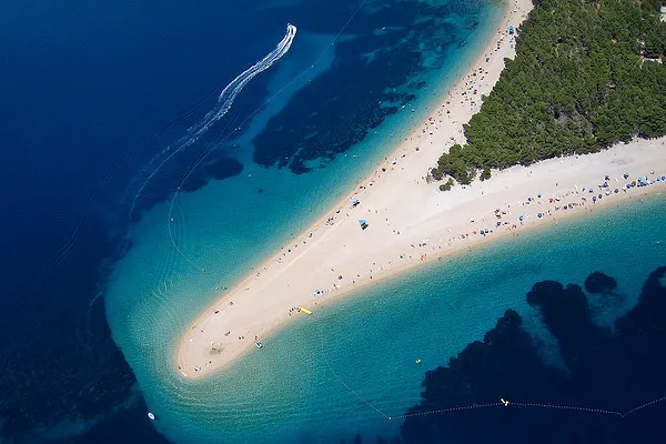 Chorwacja | Plaża Zlatni Rat z lotu ptaka Chorwacja | Plaża Zlatni Rat z lotu ptaka