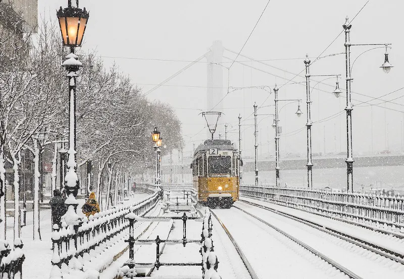 Budapeszt zimą