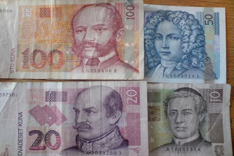 Chorwacja | Chorwacka kuna - banknoty o nominałach 10, 20, 50 i 100