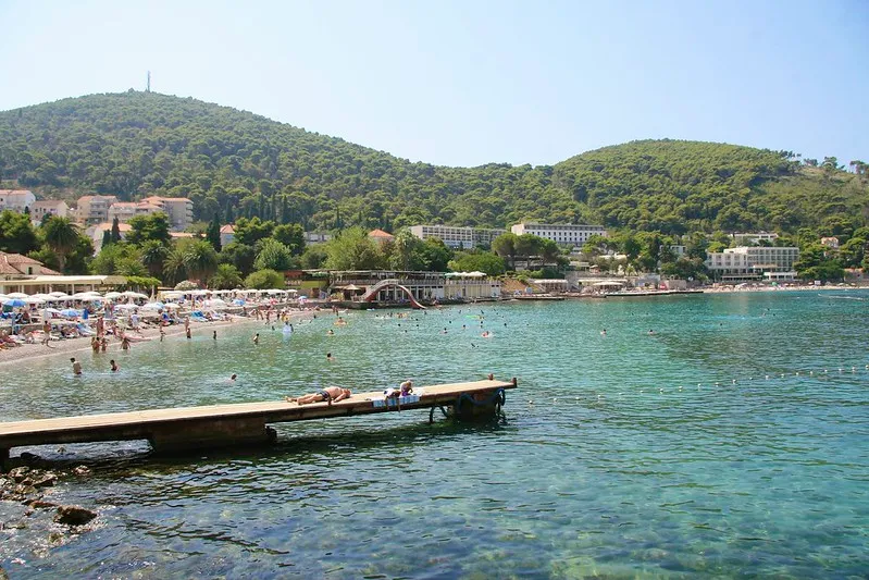 Chorwacja | Dubrownik - widok na plażę Lapad Chorwacja | Dubrownik - widok na plażę Lapad