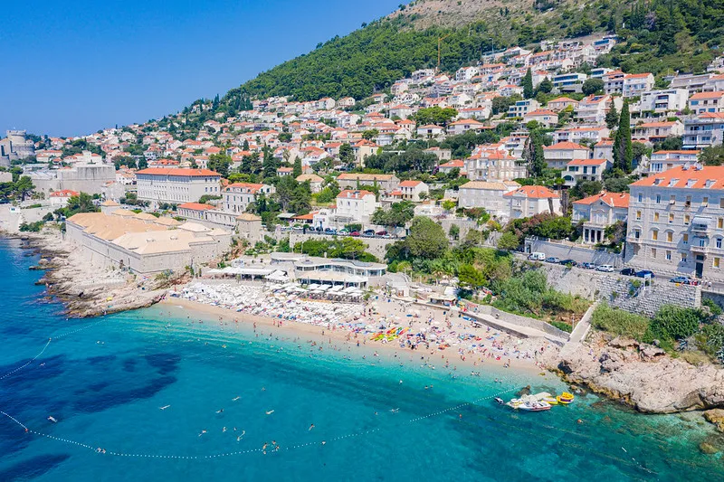 Chorwacja | Plaża Banje, Dubrownik Chorwacja | Plaża Banje, Dubrownik