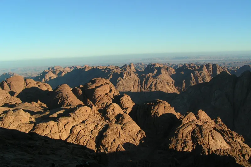 Egipt | Widok ze szczytu Góry Synaj