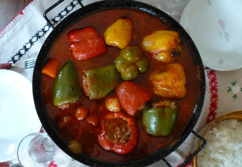 Faszerowana papryka, Węgry Faszerowana papryka, Węgry