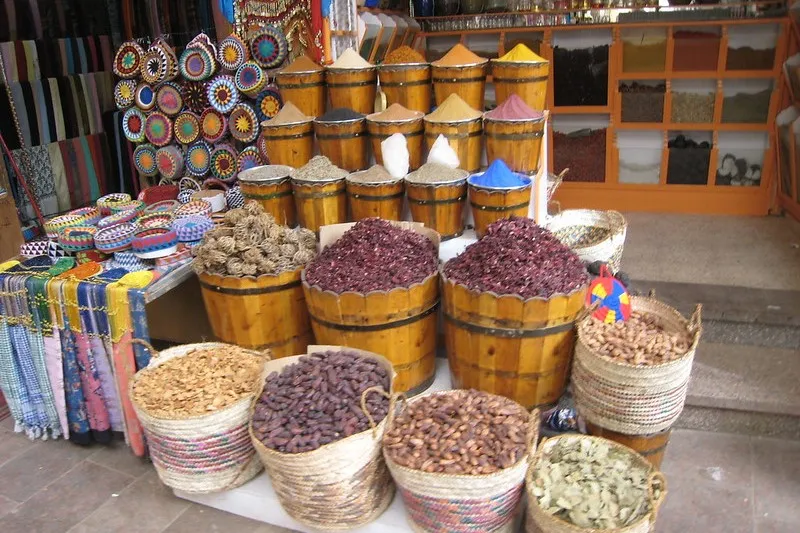 Egipt | Suszony hibiskus na egipskim targu