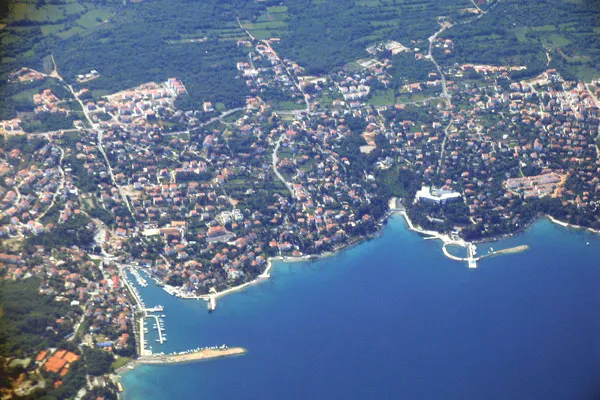 Krk | Malinska z lotu ptaka