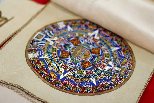 Meksyk | Kalendarz Majów na serwetce