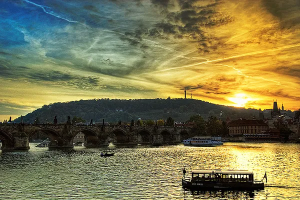 Praga | Most Karola o wschodzie słońca Praga | Most Karola o wschodzie słońca
