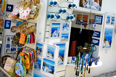 Pamiątki z Santorini 