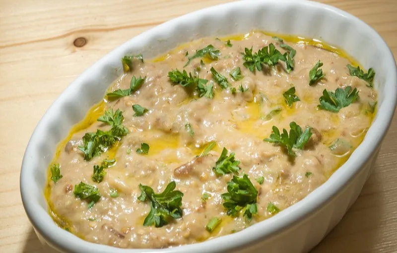 Dubaj | Baba ghanoush - pasta z bakłażanów Dubaj | Baba ghanoush - pasta z bakłażanów