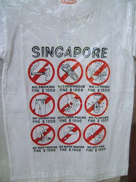 Singapur | Słynna singapurska koszulka