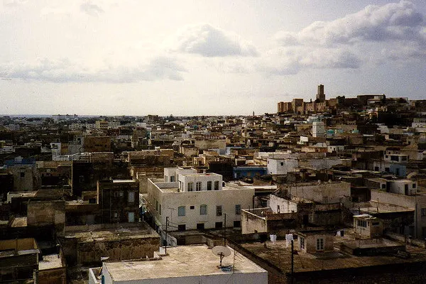 Tunezja | Widok z ribatu na medynę w Susie Tunezja | Widok z ribatu na medynę w Susie