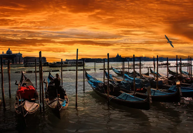 Symbole Włoch - gondole Symbole Włoch - gondole