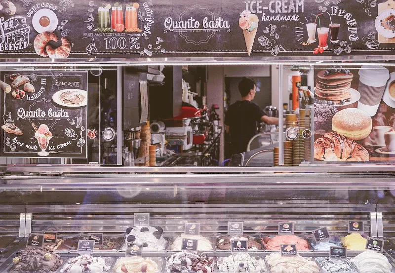 Włoska lodziarnia Włoskie lody
